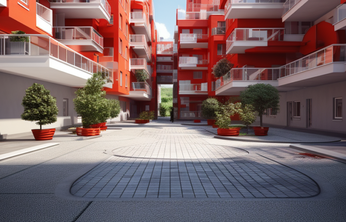 Visuel 3D d'un projet de construction immobilier
